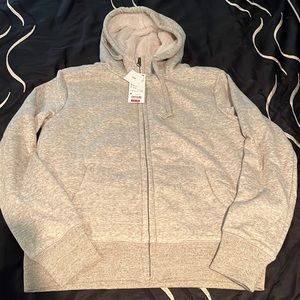 BNWT Fuzzy lined hoodie